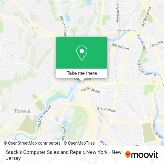 Stack's Computer Sales and Repair map