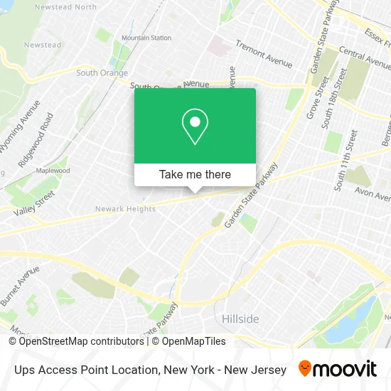 Ups Access Point Location map
