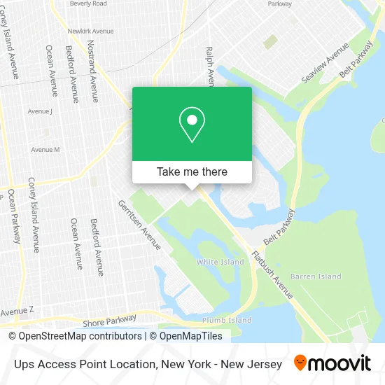 Ups Access Point Location map