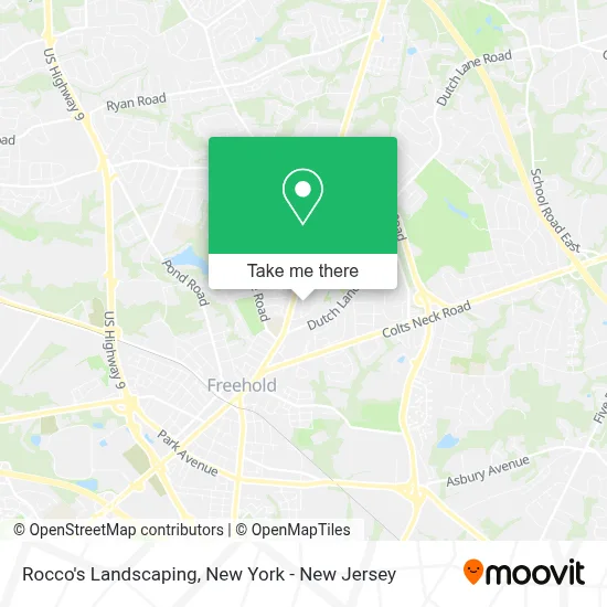 Rocco's Landscaping map