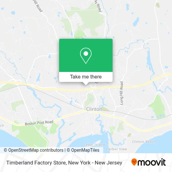 Timberland Factory Store map