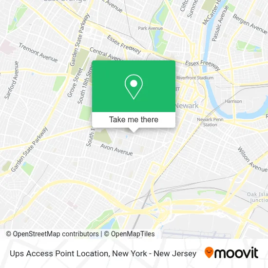Ups Access Point Location map