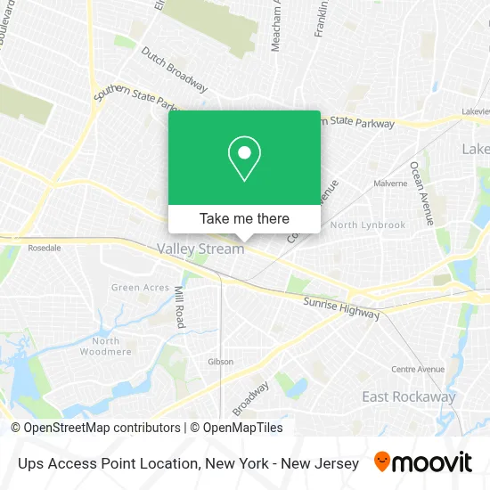 Ups Access Point Location map