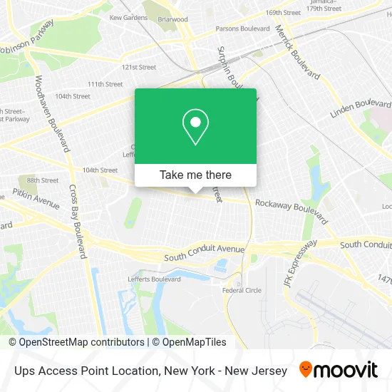 Ups Access Point Location map