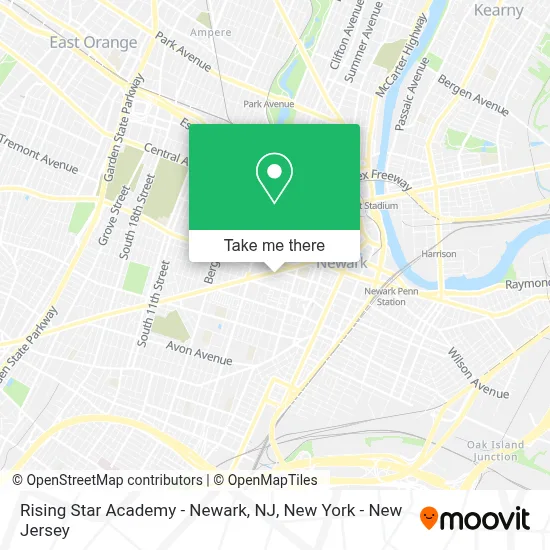 Rising Star Academy - Newark, NJ map