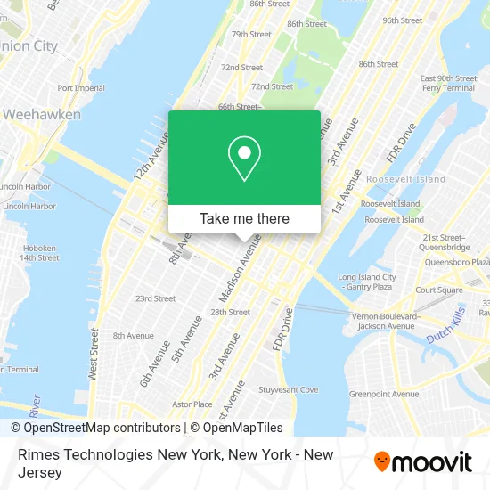 Rimes Technologies New York map