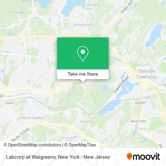 Labcorp at Walgreens map