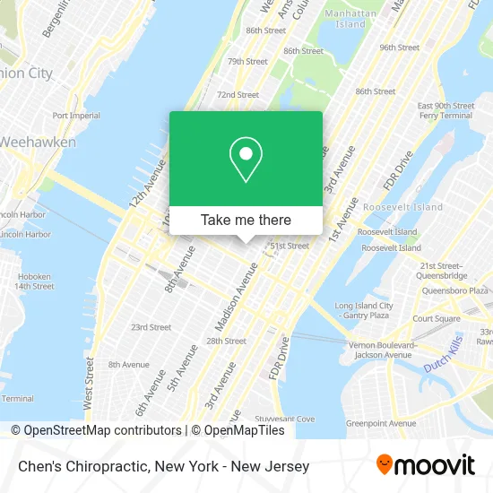 Chen's Chiropractic map