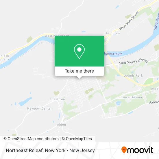 Northeast Releaf map