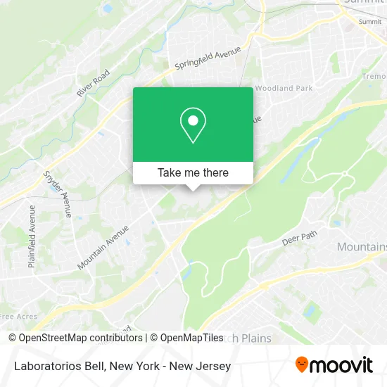 Laboratorios Bell map