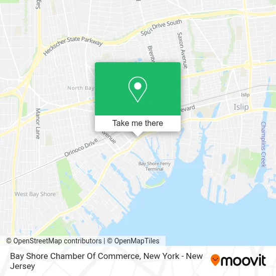 Bay Shore Chamber Of Commerce map