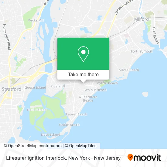 Lifesafer Ignition Interlock map