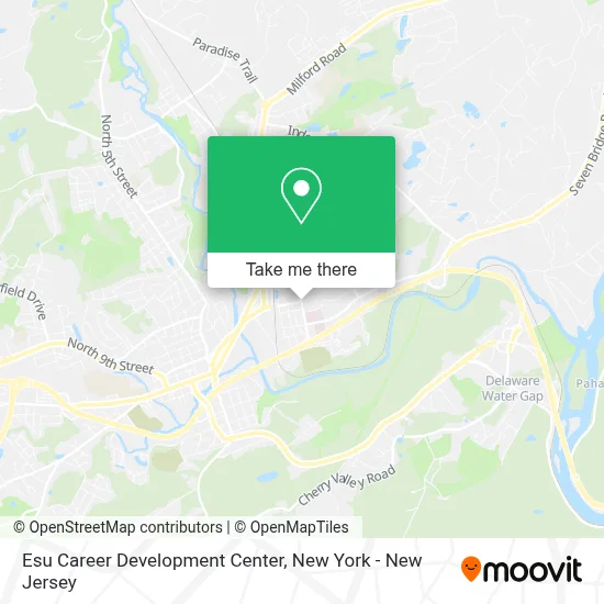 Esu Career Development Center map