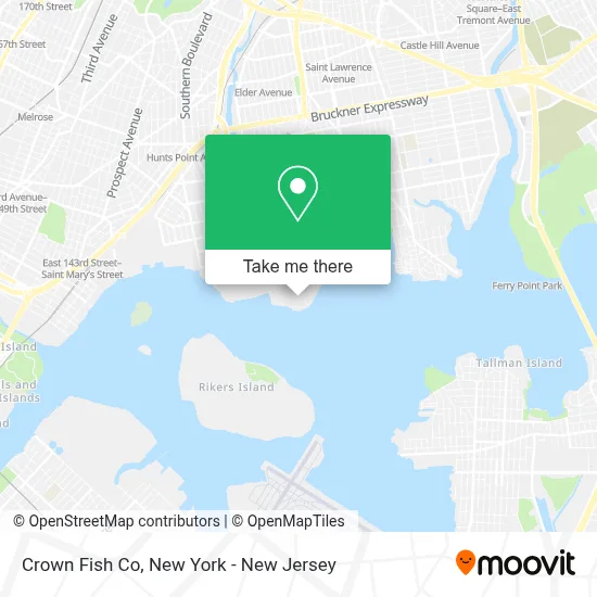 Crown Fish Co map