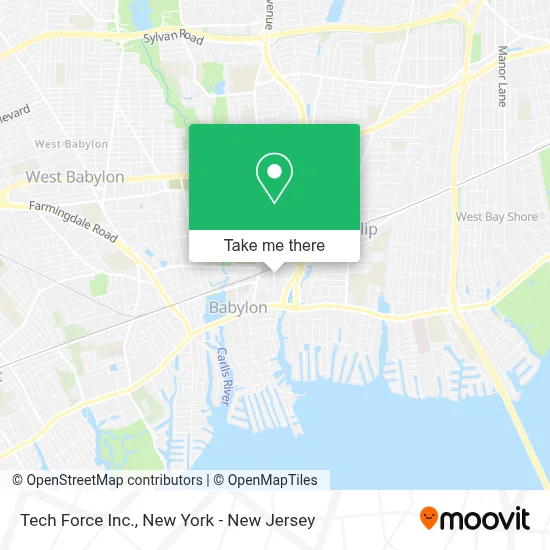 Tech Force Inc. map