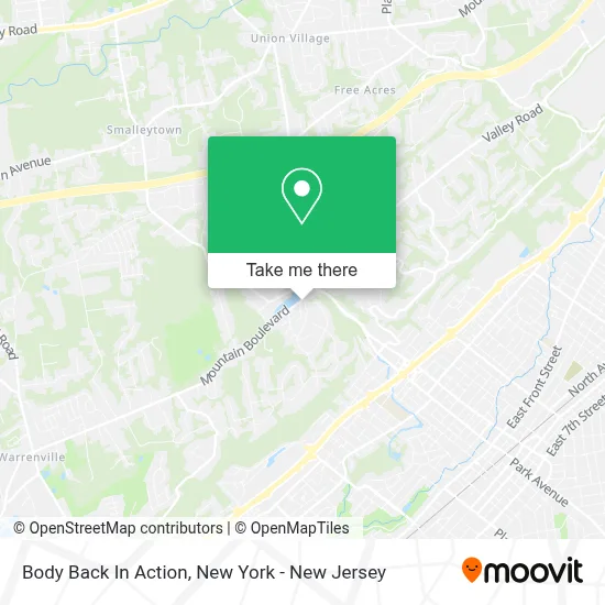 Body Back In Action map