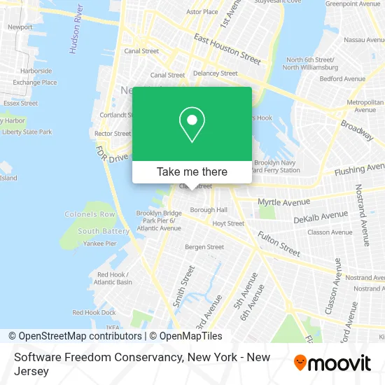 Software Freedom Conservancy map