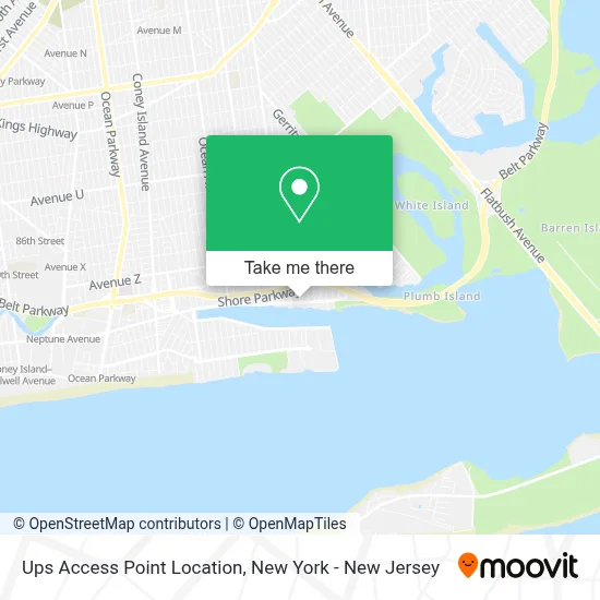Ups Access Point Location map