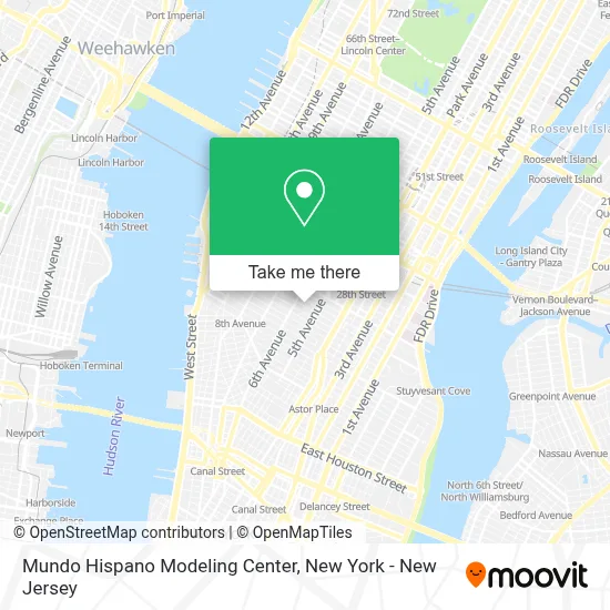 Mundo Hispano Modeling Center map