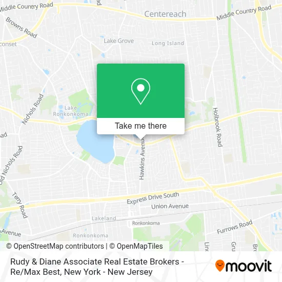 Rudy & Diane Associate Real Estate Brokers - Re / Max Best map