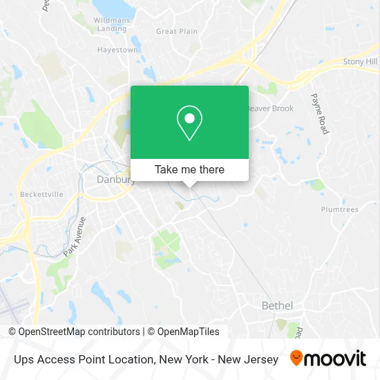 Ups Access Point Location map