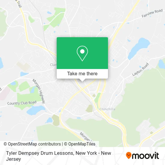 Tyler Dempsey Drum Lessons map