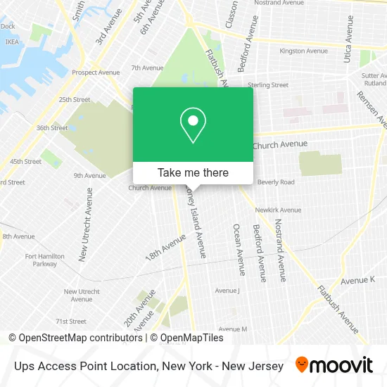 Ups Access Point Location map