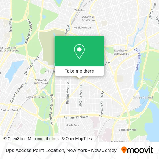 Ups Access Point Location map
