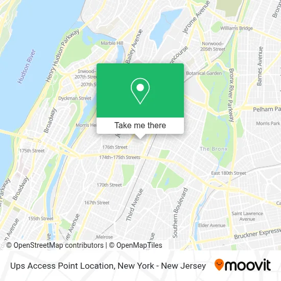 Ups Access Point Location map