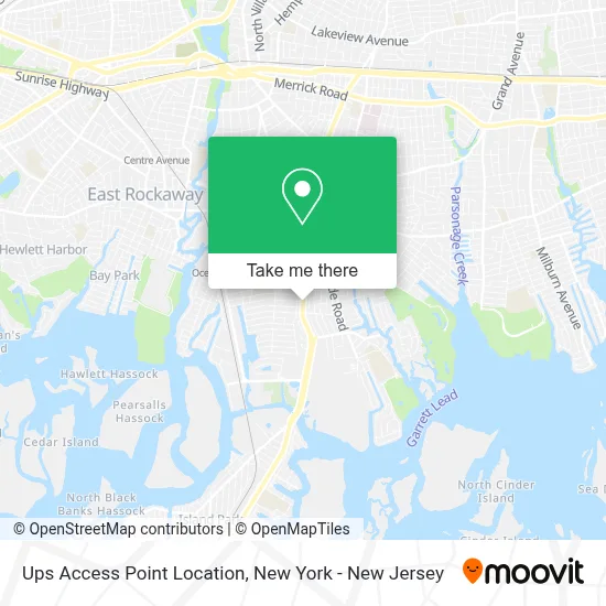 Ups Access Point Location map