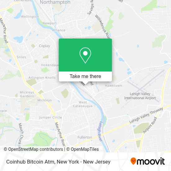 Coinhub Bitcoin Atm map