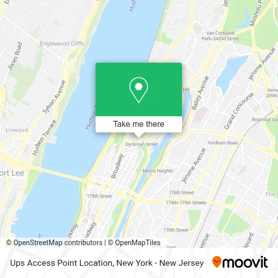 Ups Access Point Location map