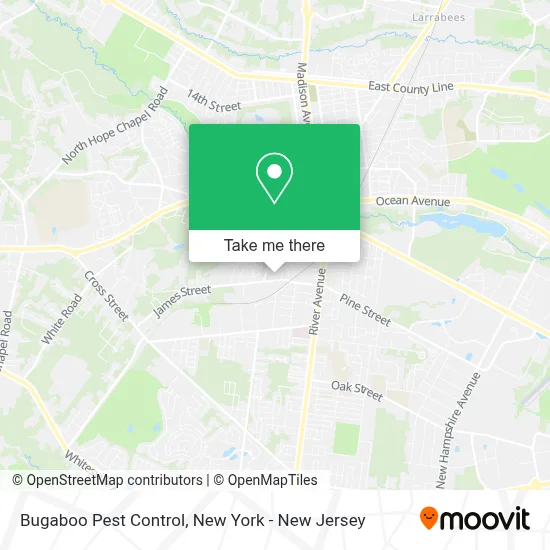 Bugaboo Pest Control map
