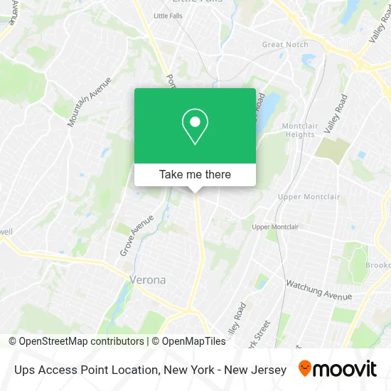 Ups Access Point Location map