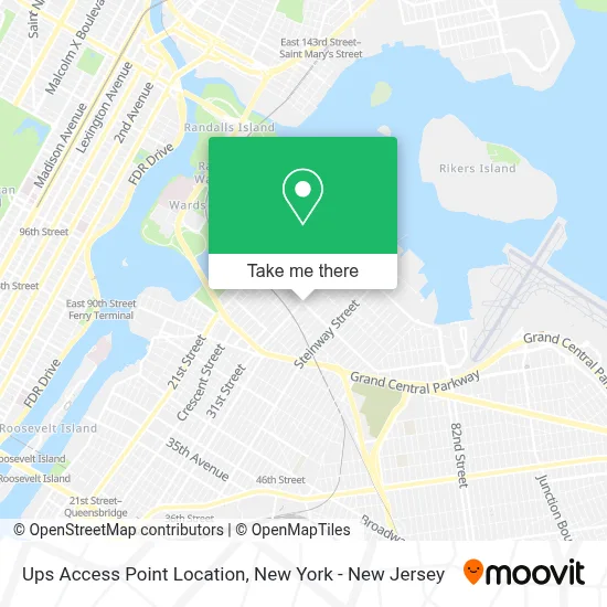 Ups Access Point Location map