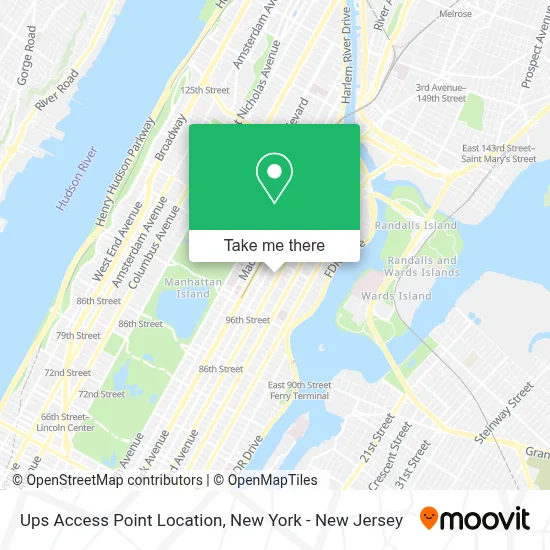 Ups Access Point Location map