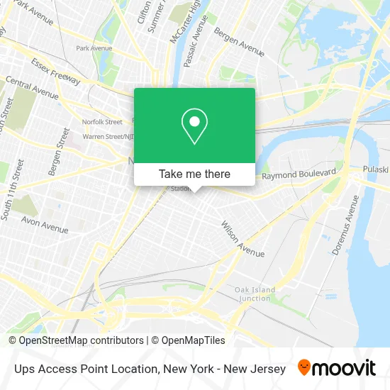 Ups Access Point Location map
