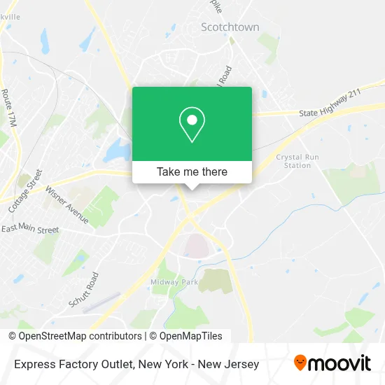 Express Factory Outlet map