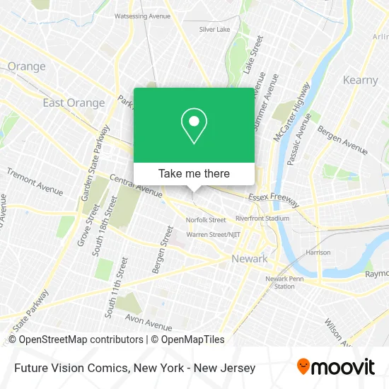 Future Vision Comics map