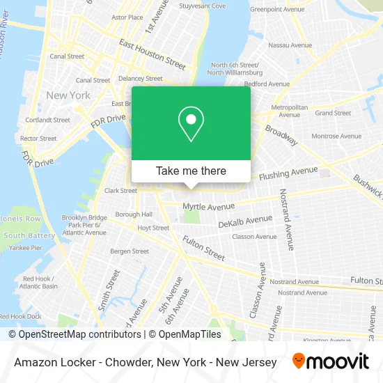 Amazon Locker - Chowder map