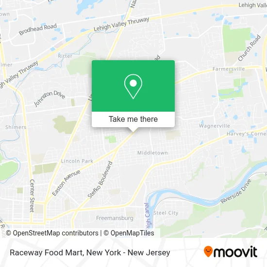 Raceway Food Mart map