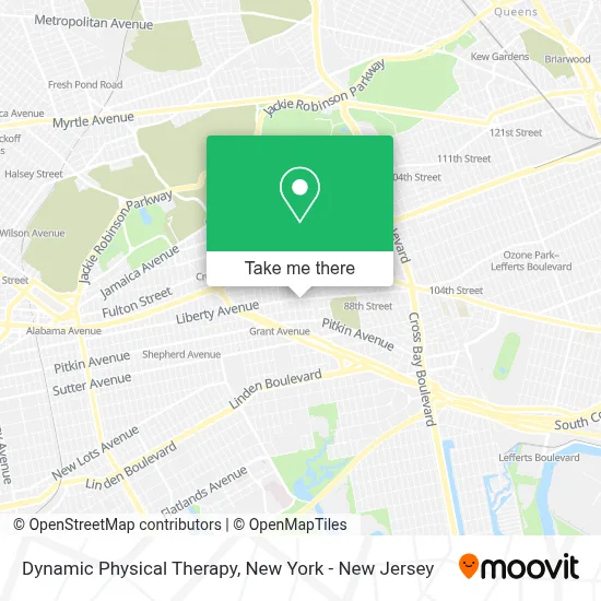 Dynamic Physical Therapy map