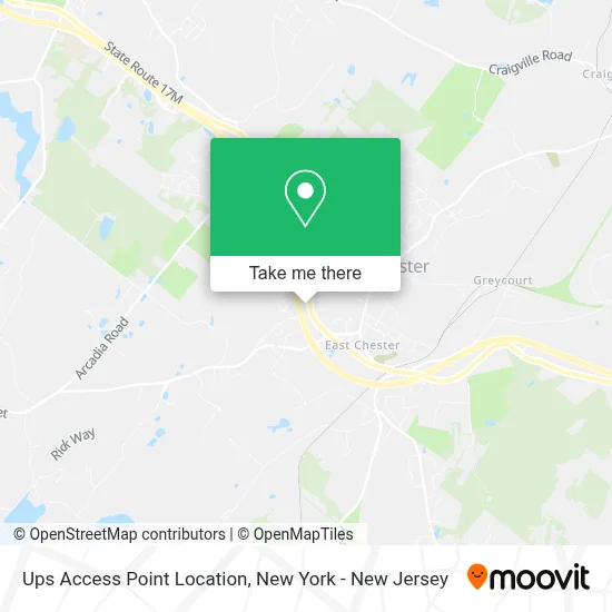 Ups Access Point Location map