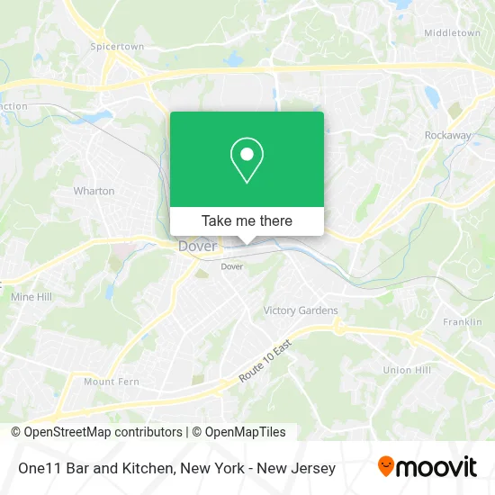 One11 Bar and Kitchen map