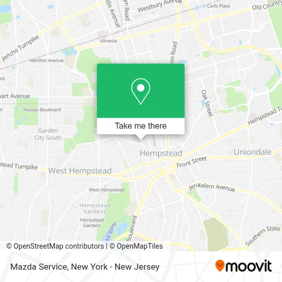 Mazda Service map