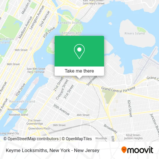 Keyme Locksmiths map
