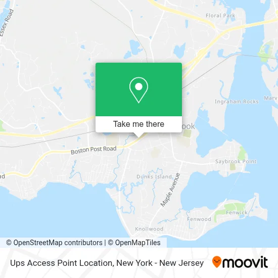 Ups Access Point Location map