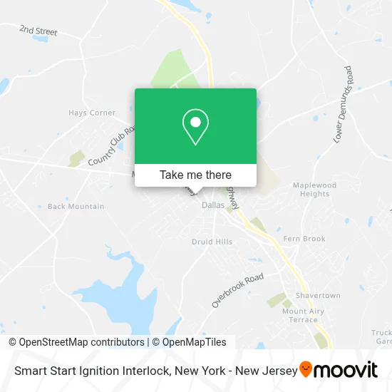 Smart Start Ignition Interlock map