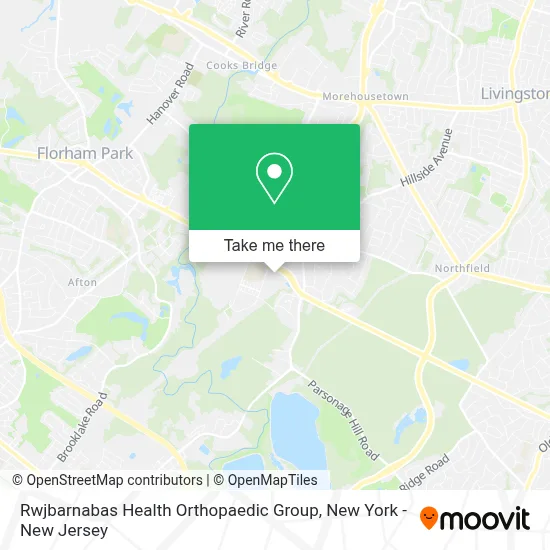 Rwjbarnabas Health Orthopaedic Group map