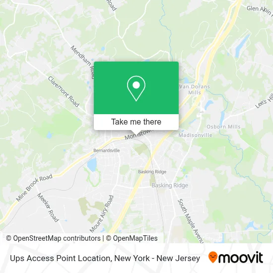 Ups Access Point Location map